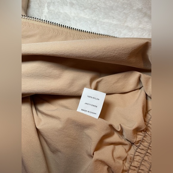 Meshki Tan Cropped Zip-Up Hoodie - Picture 4 of 9